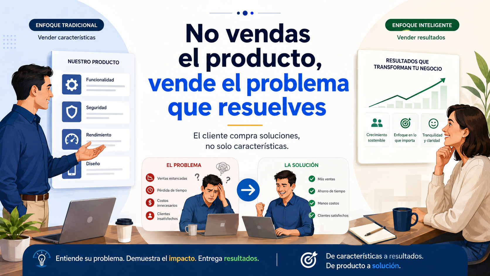 No vendas el producto, vende el problema que resuelves