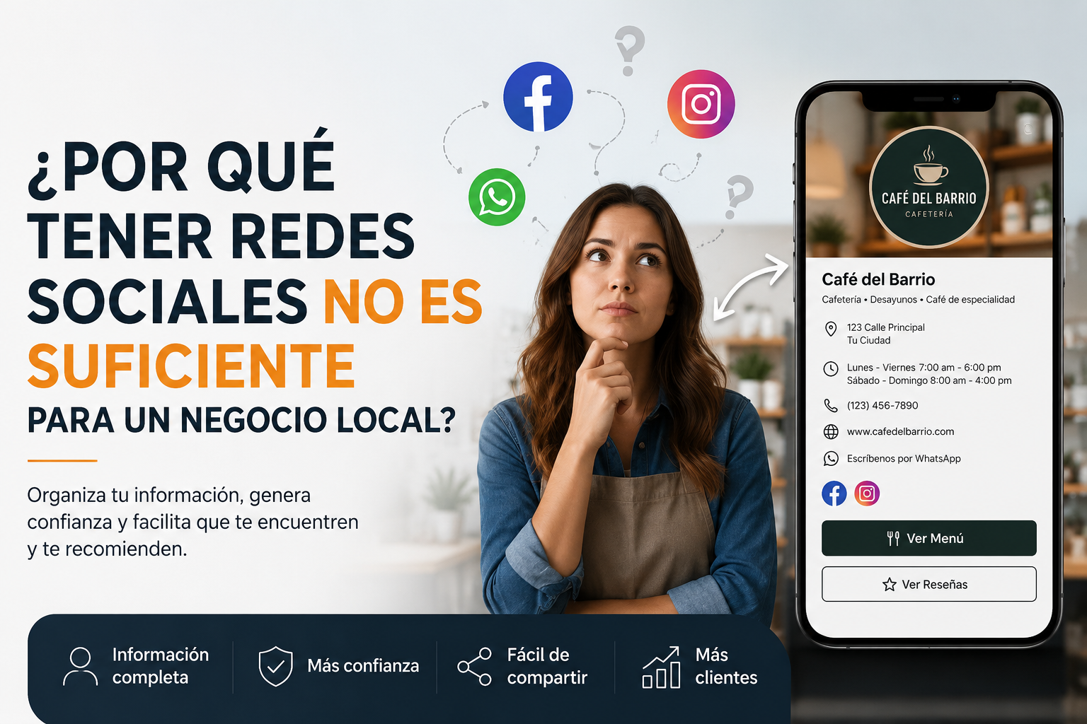 ¿Por qué tener redes sociales no es suficiente para un negocio local?