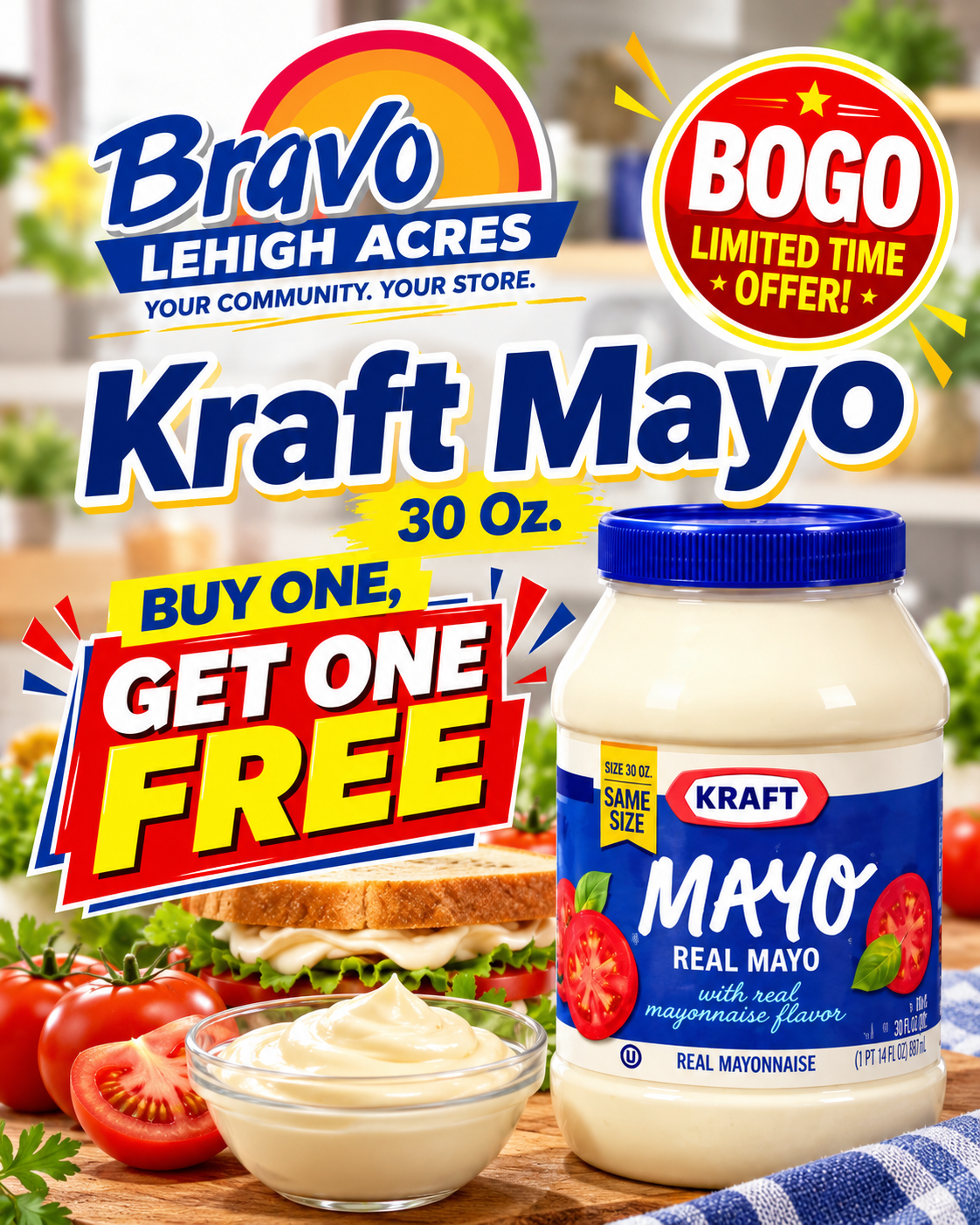 Kraft Mayo. Compra una y lleva una gratis